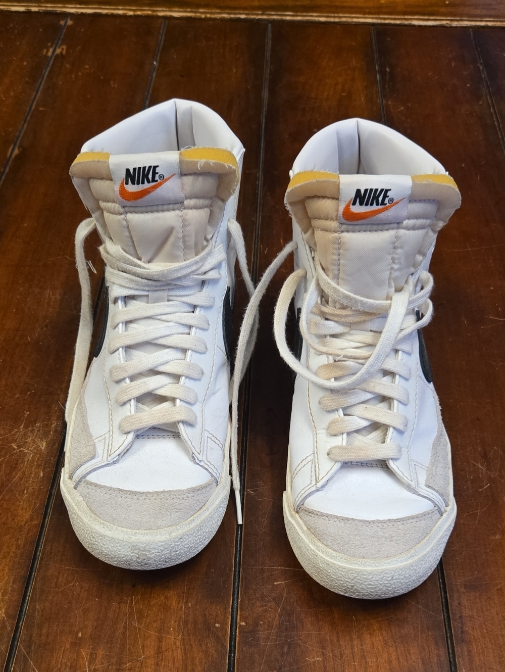 Nike Women's White High Rise Blazers Sneakers
